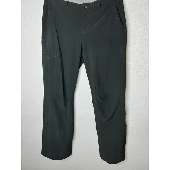 REI Womens Gray Pants Convertible Hiking Roll up - Size 12 Straight Boot Cut P - Picture 4 of 9